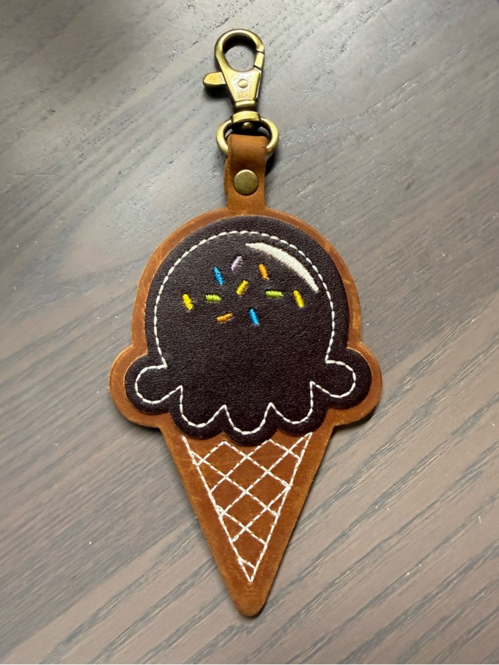 Portland Leather Goods ice cream bag charm